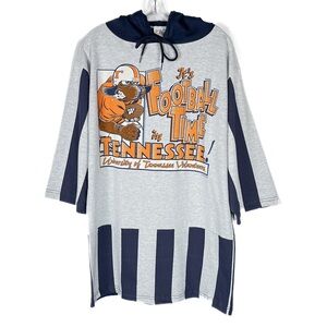 Vintage Tennessee Volunteers Mens L Shirt Hooded Gray NCAA Football Made In USA